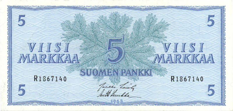 5 Markkaa 1963 R1867140
